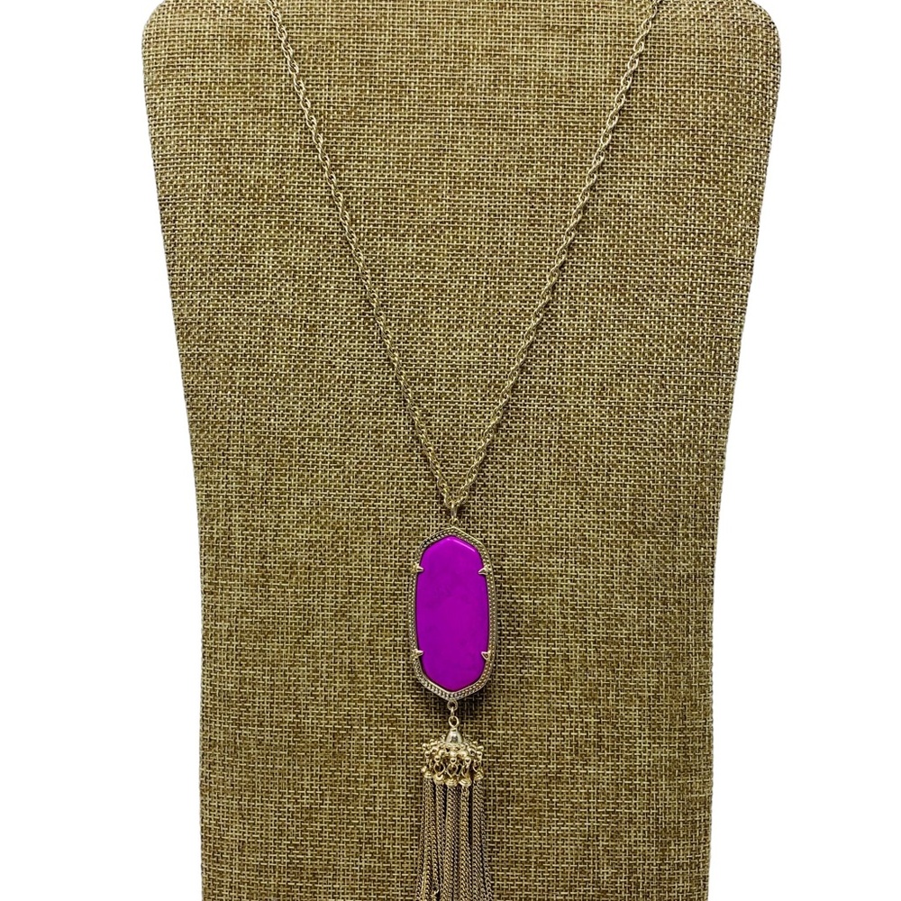 Kendra Scott Purple Stone Gold Tassel Rayne
